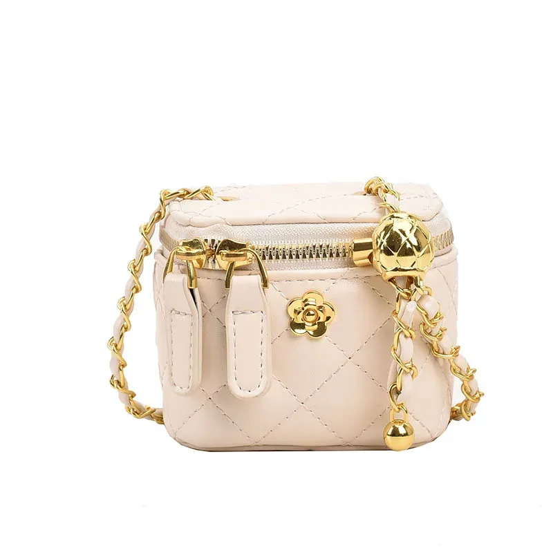 lingge chaîne mini sac à bandoulière femmes chaîne sac à main rétro trajet décoration rouge à lèvres sac à bandoulière sac de dîner sac à main