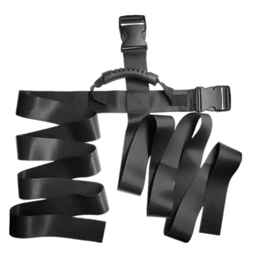 ceinture transport nylon noire boîte carton stabilité bandes latérales usage voyage livres emballage bois