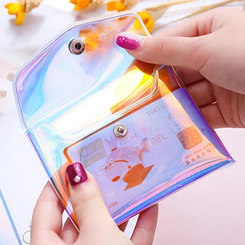 sac à cosmétiques transparent laser pour femmes, bricolage, crayon de maquillage transparent, organisateur de rangement, trousse de toilette de voyage, étui mignon, pochette à main