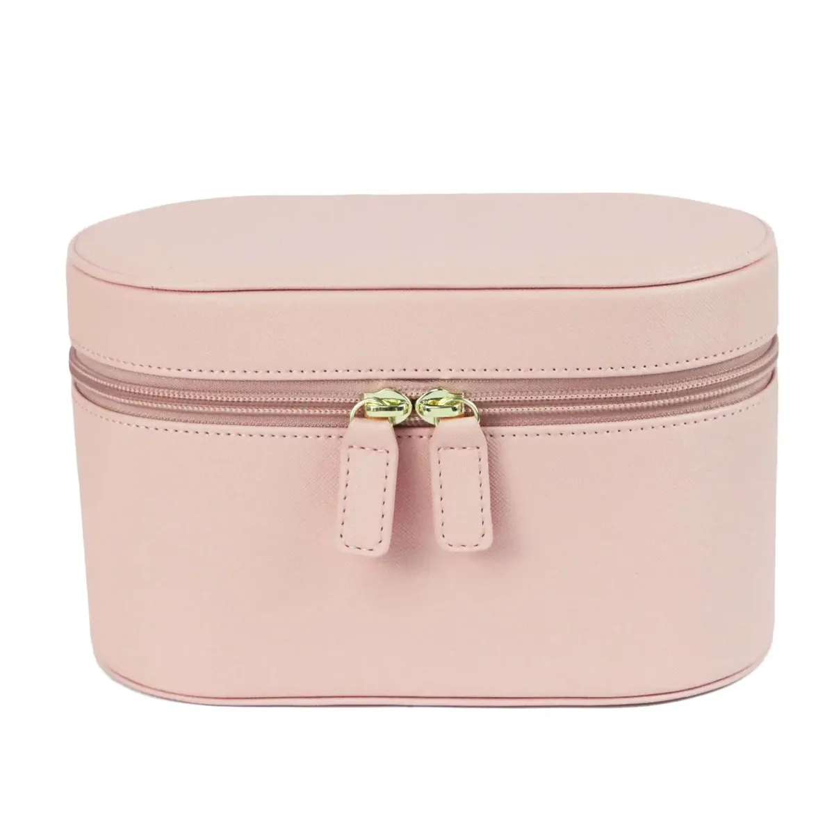 saffiano – trousse de toilette de voyage en croûte de cuir pour femmes, nom personnalisable gratuit, boîte de rangement de maquillage, kit dopp, ensemble de sacs à cosmétiques