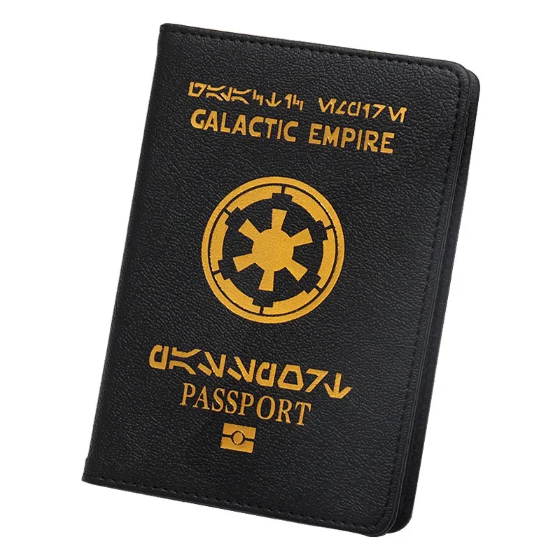 portefeuille de voyage en cuir pu pour femme, porte-passeport de compromis galactique, blocage rfid, noir, rouge, étui à passeport