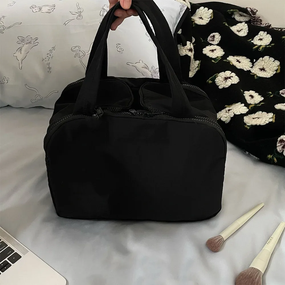 trousse de maquillage pour femmes, grande capacité, organiseur de cosmétiques de voyage avec plusieurs compartiments, trousse de toilette pour accessoires de soins de la peau