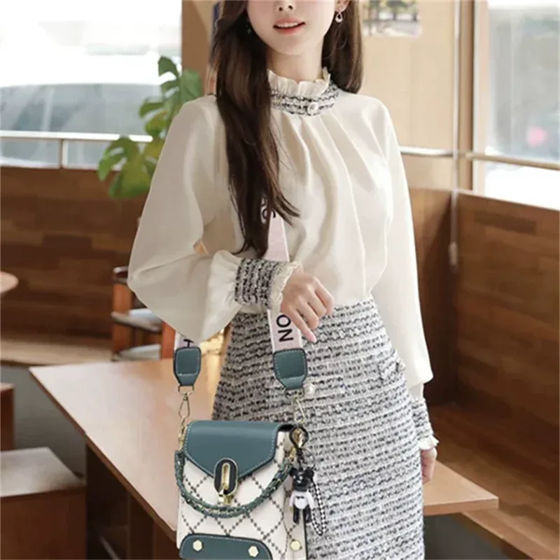 crriflz Mini sac carré polyvalent tendance, sac à bandoulière pour téléphone portable pour femmes