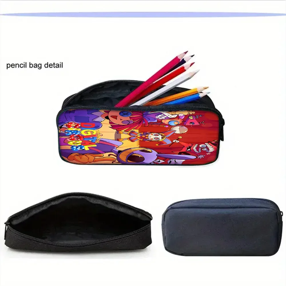 sac à dos d'école pour enfants cartoon a-amazings digitals circus avec sacs à déjeuner, sacs à crayons, sacs d'école pour garçons et filles, meilleur cadeau