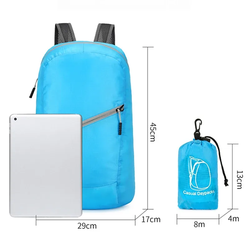 sac à dos pliable et étanche pour homme et femme, observateur, voyage, dehors, jour, cyclisme, randonnée, ultraléger
