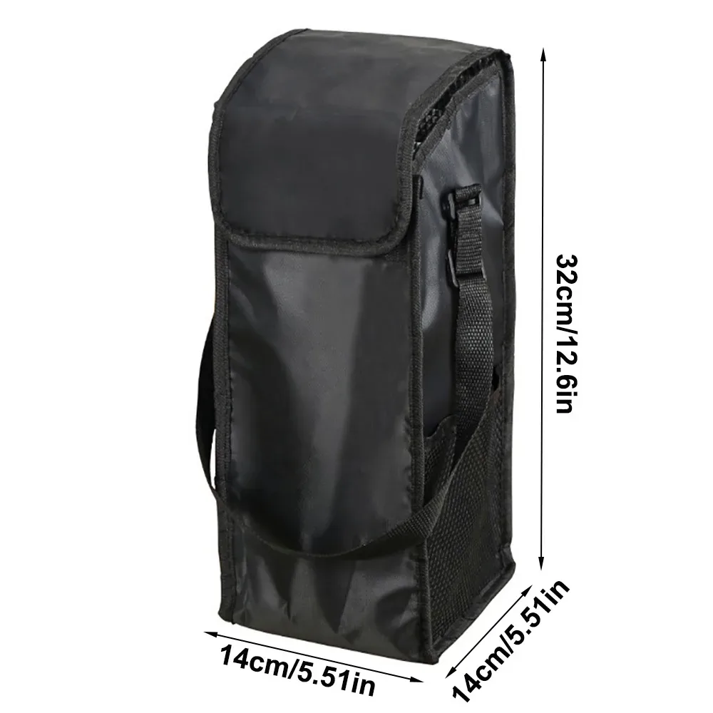 nouvelle sacoche isotherme grande capacité en film aluminium noir, sac à lunch épaissi pour garder les aliments au chaud