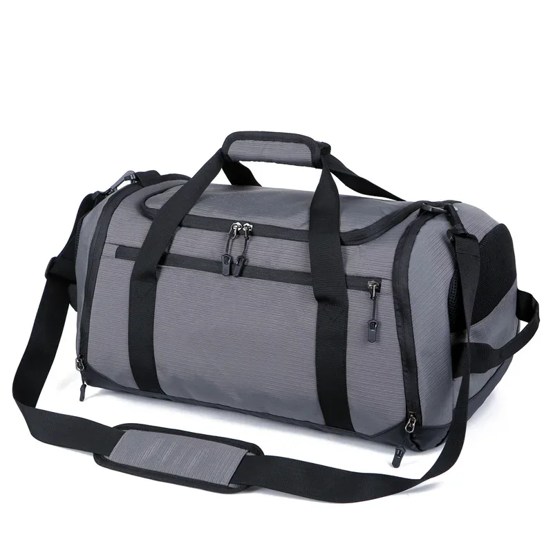 sac de sport avec logo personnalisé pour homme, sac de voyage étanche, sac de fitness, sac de rangement d'entraînement, bagage pour homme, motif de logo imprimé