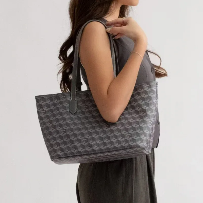 sac fourre-tout grande capacité assorti mère et fille, sac de shopping tendance pour femme, sac à main polyvalent à bandoulière