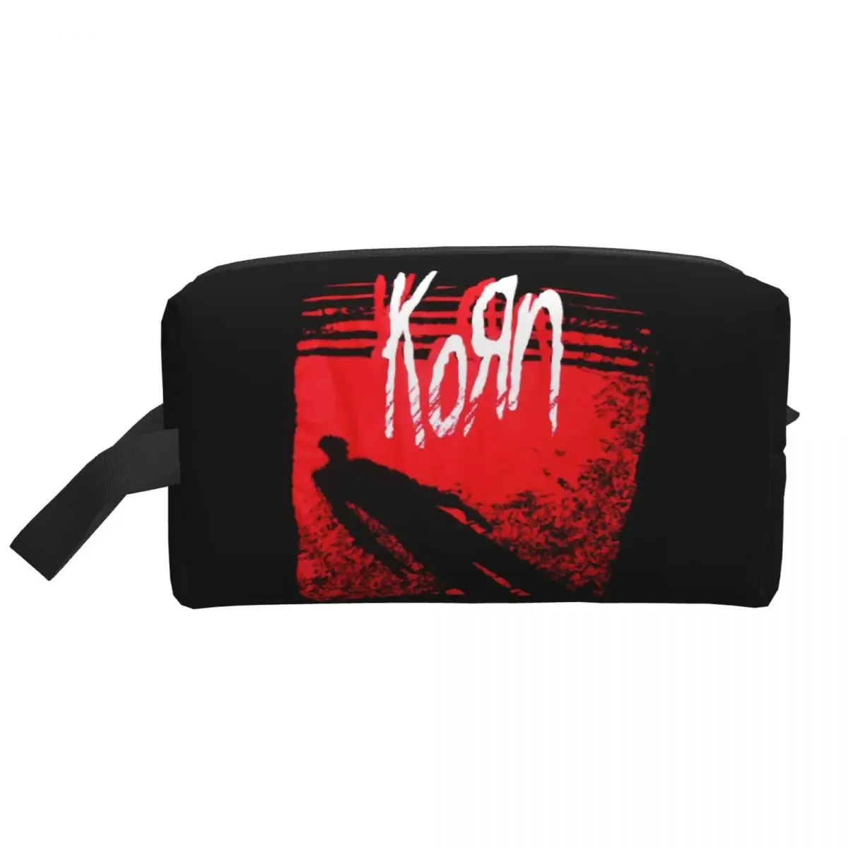 korn rock music – trousse de maquillage, organisateur de cosmétiques, trousse de toilette, trousse à cosmétiques pour femmes, trousse de beauté, trousse à crayons de voyage