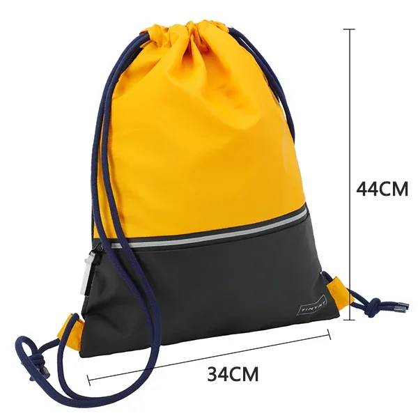 tinyat sac de sport robuste à cordon sac à dos en polyester imperméable pour salle de sport, équitation, organisateur de chaussures et de vêtements de grande capacité