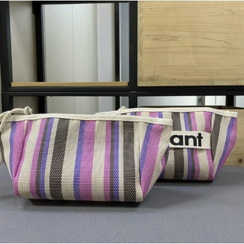 Sac de rangement d'été 2026, petit sac en toile, trousse de maquillage à fermeture éclair, sac à main en tissu, sac pour femme