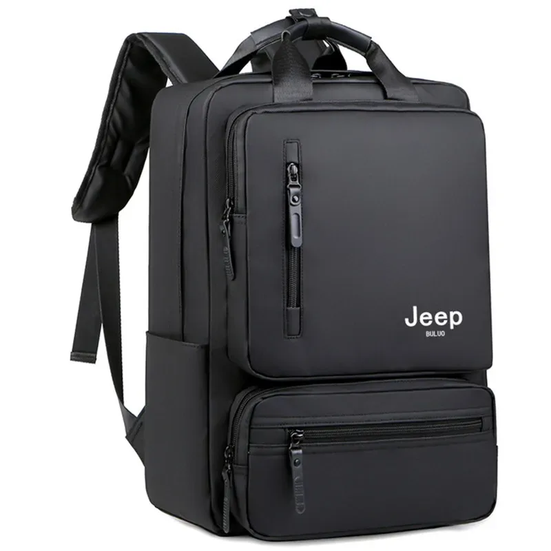 jeep buluo sac à dos pour ordinateur portable de grande capacité pour homme, sac à dos de voyage d'affaires étanche, multi-poches, sac pour ordinateur de 14 pouces pour le travail