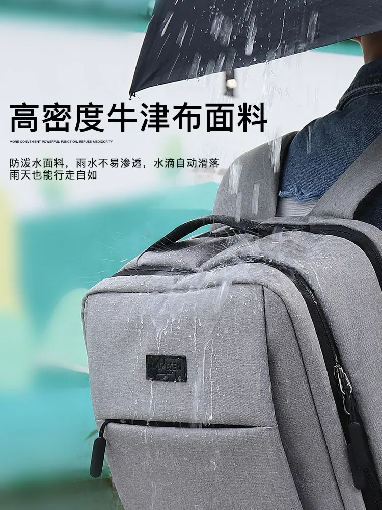 sac à dos pour ordinateur portable de qualité pour hommes et femmes, conception de prise usb, sac de nettoyage scolaire oxford robuste, antivol, sacs à dos de voyage d'affaires, garçon, fille