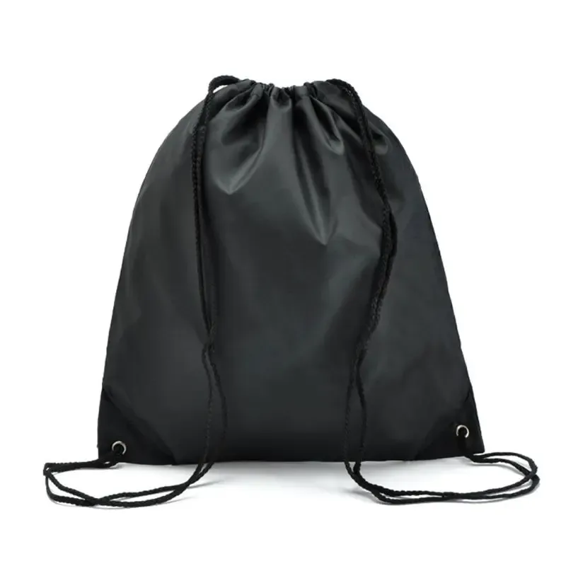 sac de sport oxford portable 210d, sacs à cordon en nylon, sac à dos d'équitation avec ceinture, sac à chaussures à cordon de serrage pour vêtements, vente en gros