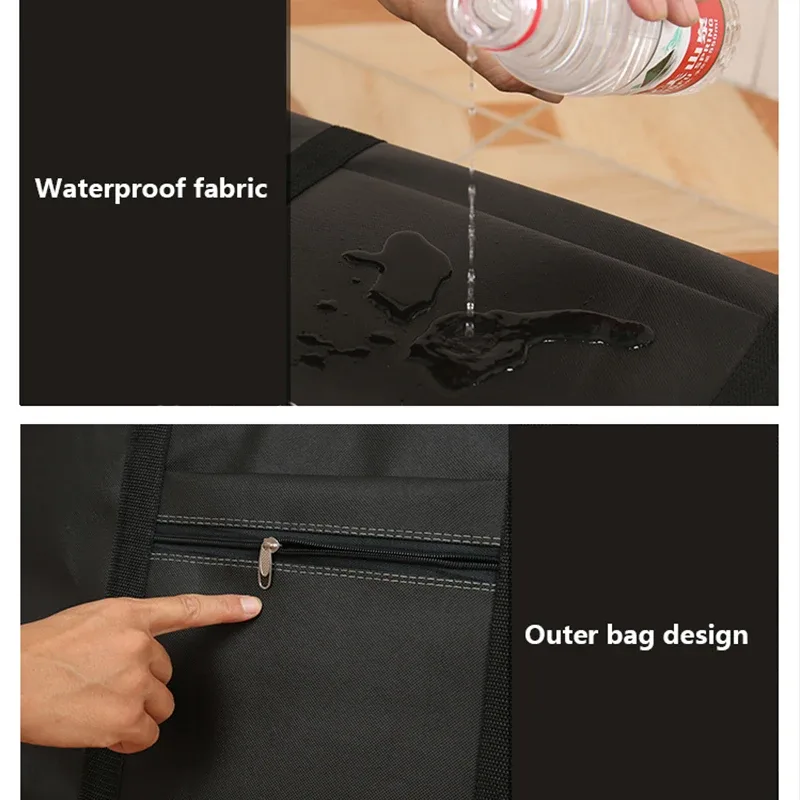 nouveau sac de voyage épais portable, sacs de rangement de vêtements de grande capacité, sac de bagages pliable anti-poussière pour vêtements, grands sacs mobiles