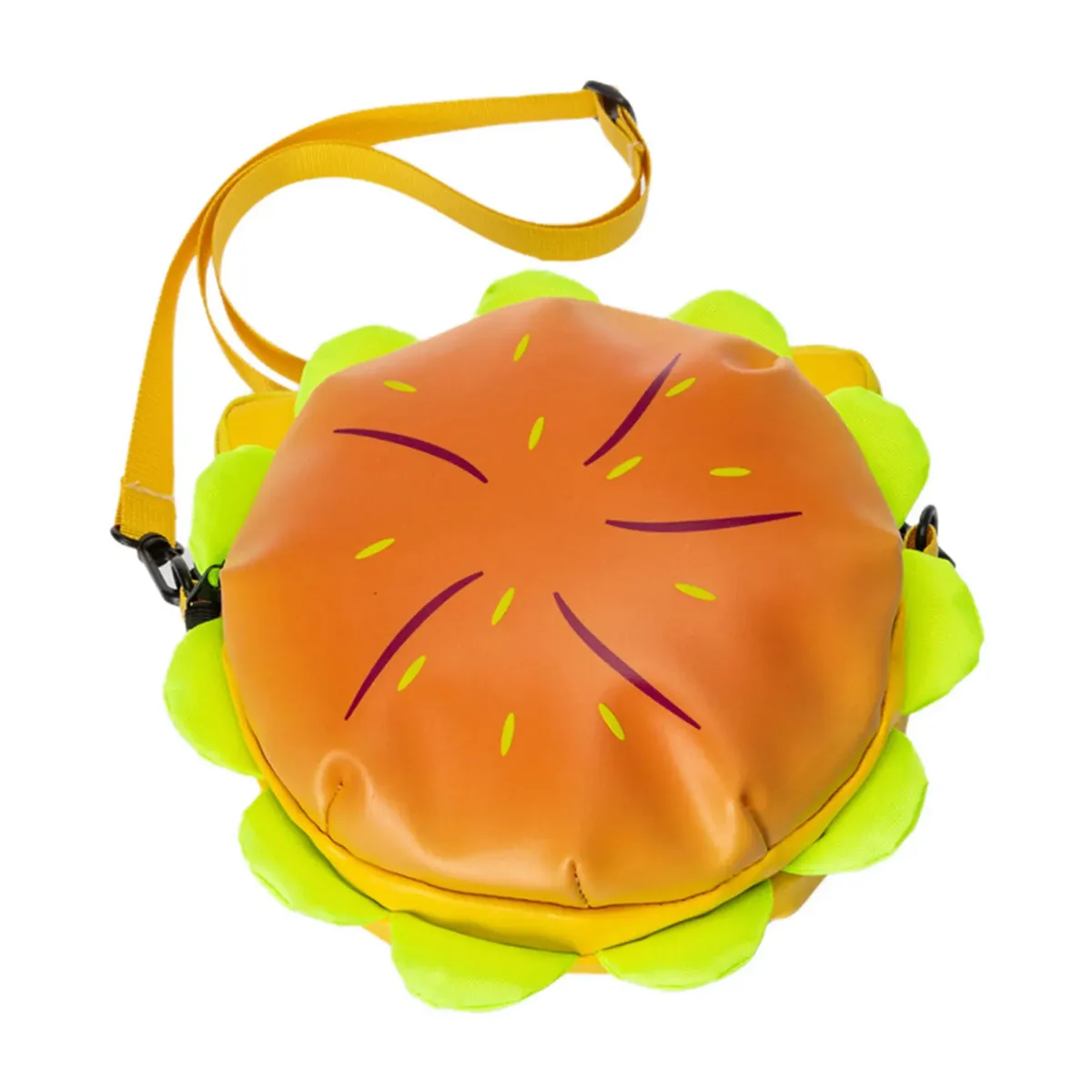 sac dos pvc hamburger motif graines ligne rouge feuille vert soie doublure voyage plein air capacité inférieure 20 litres