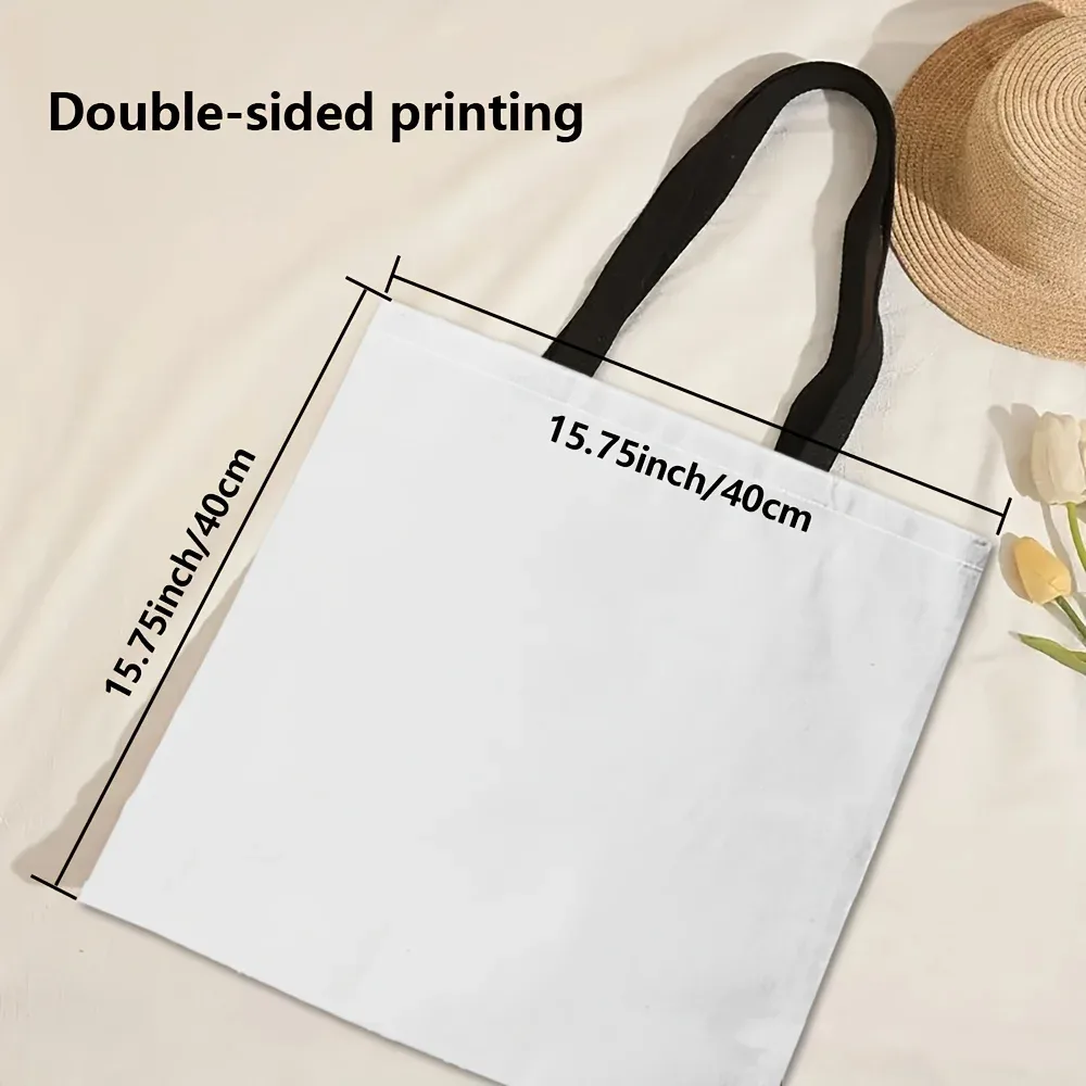 sac fourre-tout artistique baiser peinture à l'huile dorée abstraite grande capacité sac à bandoulière décontracté réutilisable sac à main de personnage de mode 1 pièce