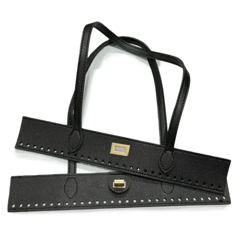 poignée de remplacement en pu tressé pour accessoires de fabrication de sacs à main diy, poignée robuste pour projets de sacs fourre-tout