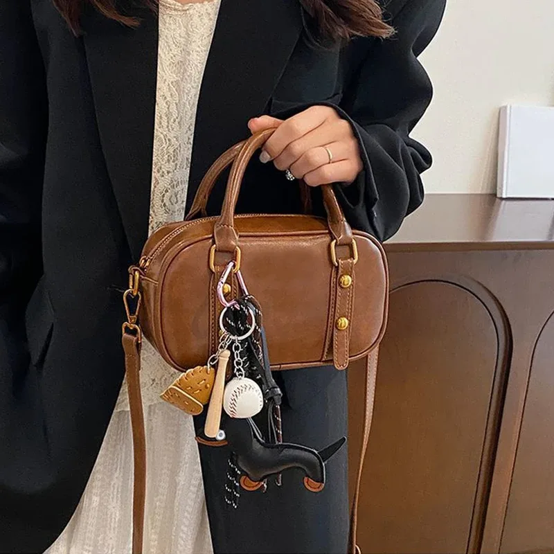 porte-clés chien saucisse mignon, cadeau tendance, corde tissée en cuir, étiquette de bagage anti-perte, breloque de sac de voiture, accessoires de mode pour hommes et femmes, cadeaux