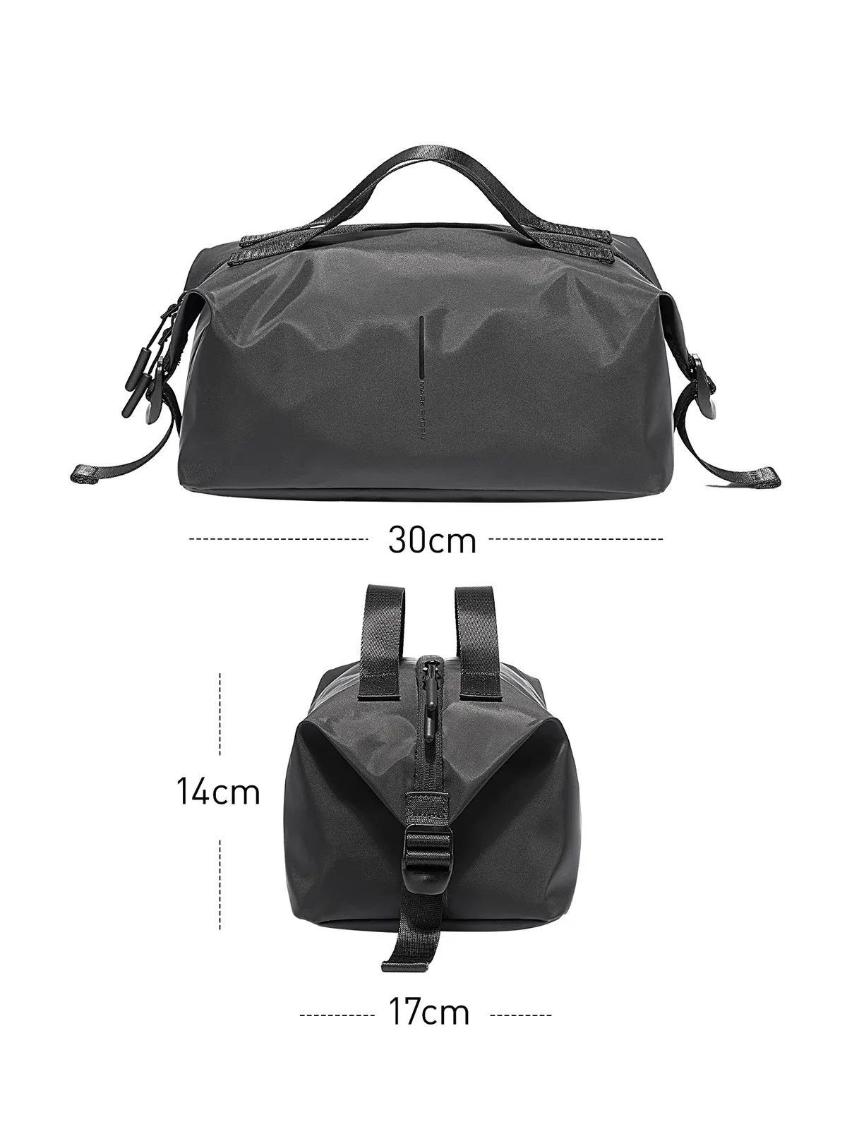 trousse de toilette imperméable mark ryden, trousse de voyage légère de 0,22 kg avec fermeture éclair ykk