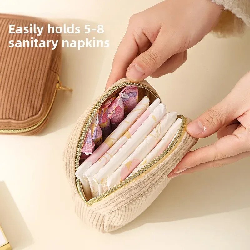 pochette de rangement mini pour maquillage et cosmétiques, étui pour rouges à lèvres et serviettes hygiéniques, sacs de voyage organisateurs pour femmes, petite pochette 2026