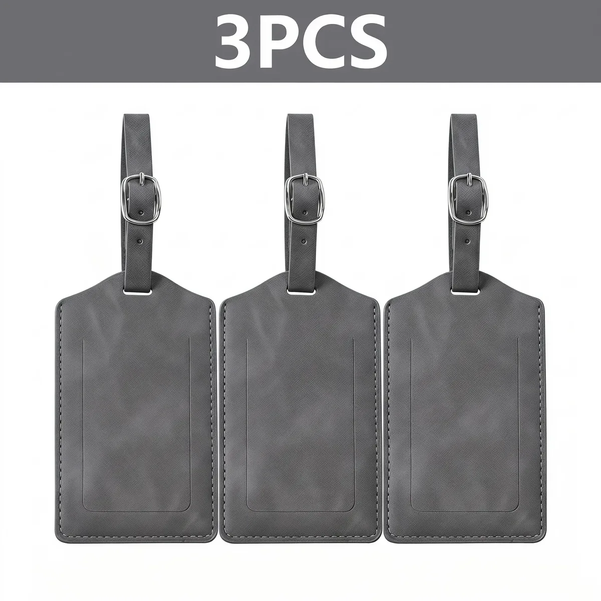 pomelo best – lot de 3/5/8 étiquettes de bagage en cuir pu pour la confidentialité, accessoires de voyage pour hommes et femmes