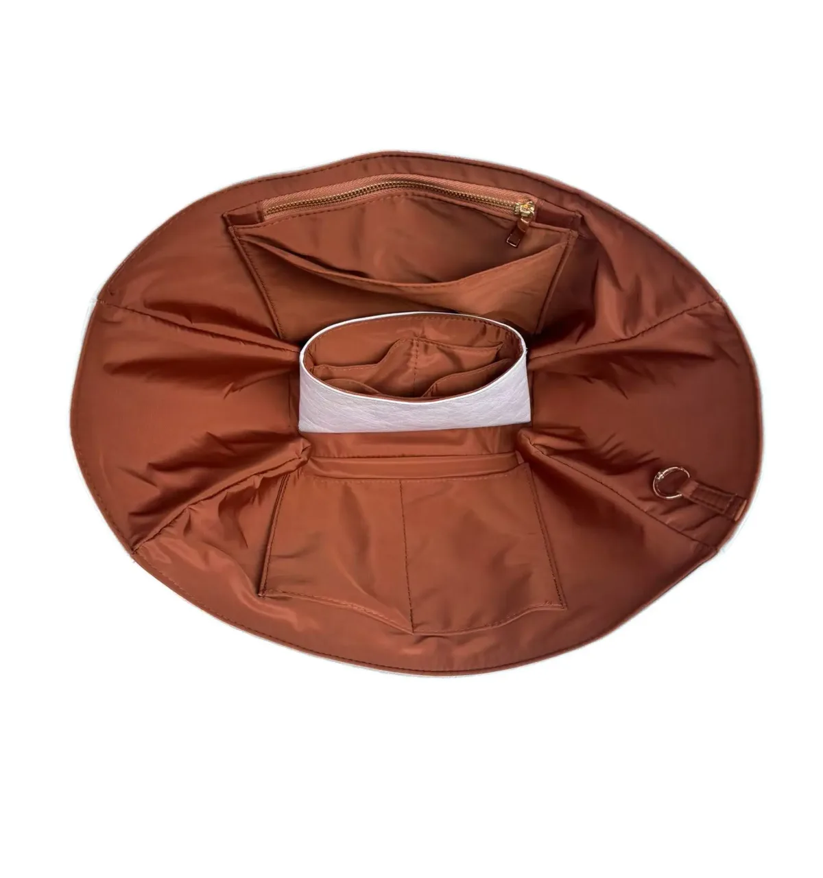 pour sac intérieur organisateur liner cyme mini, surface en papier dupont et insert de sac en nylon