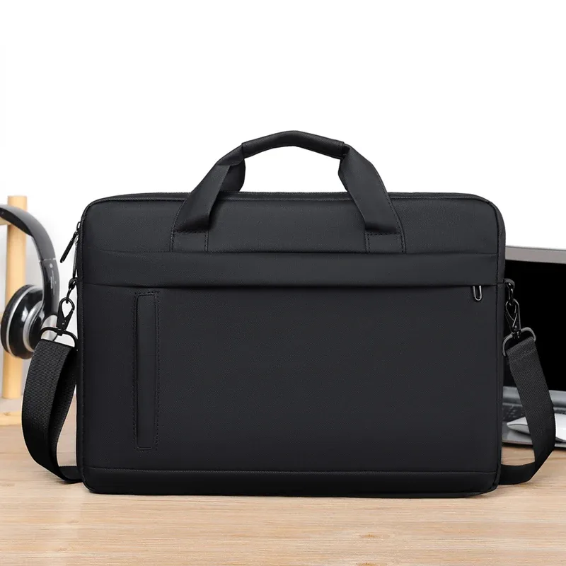 mallette pour hommes, sac à bandoulière d'affaires minimaliste, sac messager pour hommes, fourre-tout de bureau de grande capacité, sac pour ordinateur portable de 14 pouces