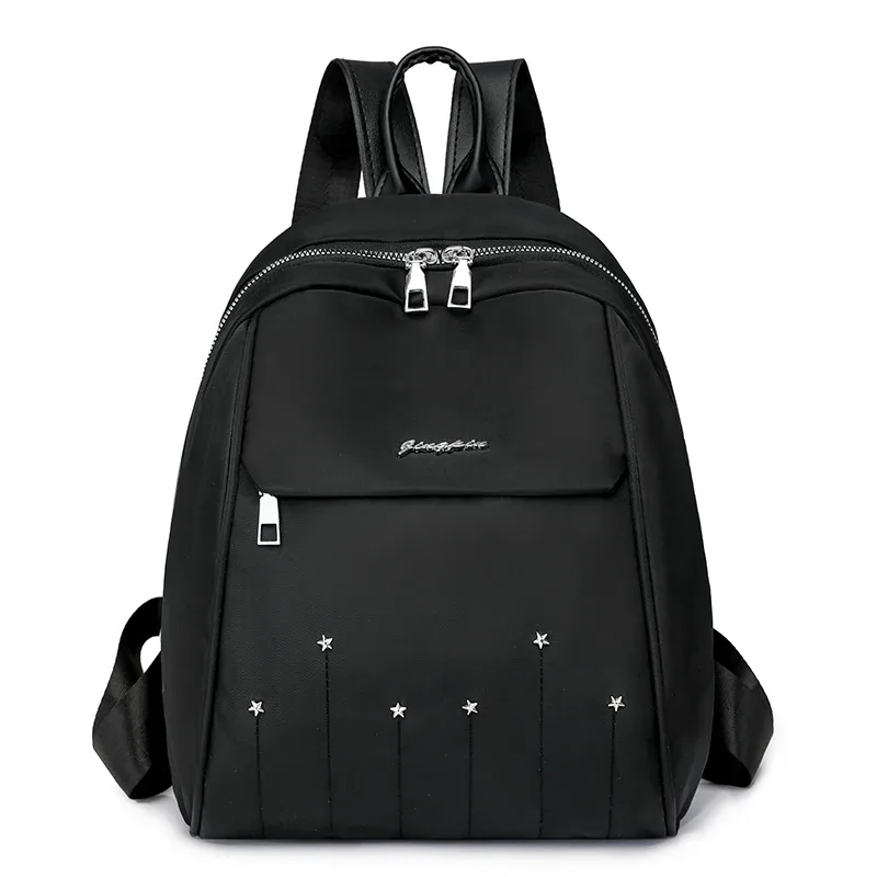 sac à dos en nylon décontracté avec sangle réglable, grande capacité, sacs de voyage de rue, sacs d'école portables pour étudiants, vert, nouveau