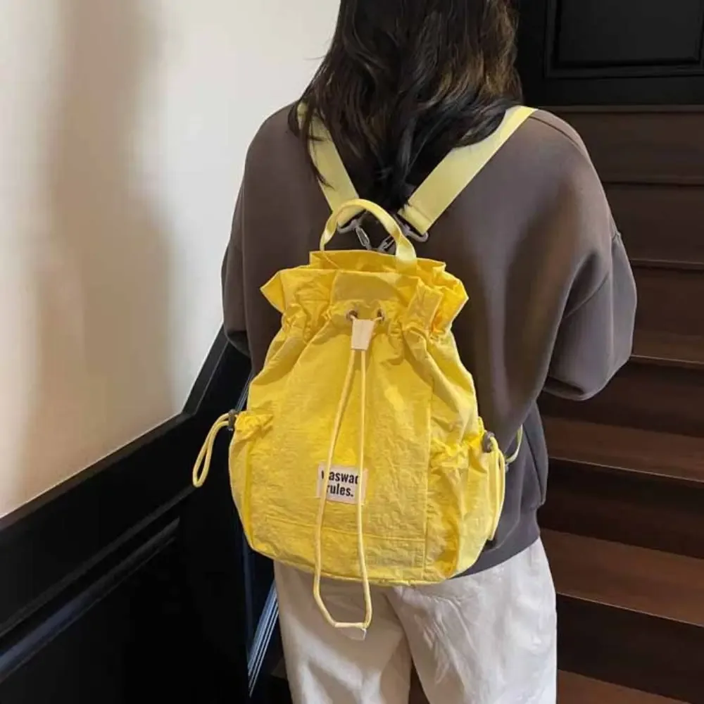 sac à dos de rangement de raquette de sport de grande capacité, sac à bandoulière léger de couleur unie pour fitness, sac de fitness à cordon en nylon pour badminton