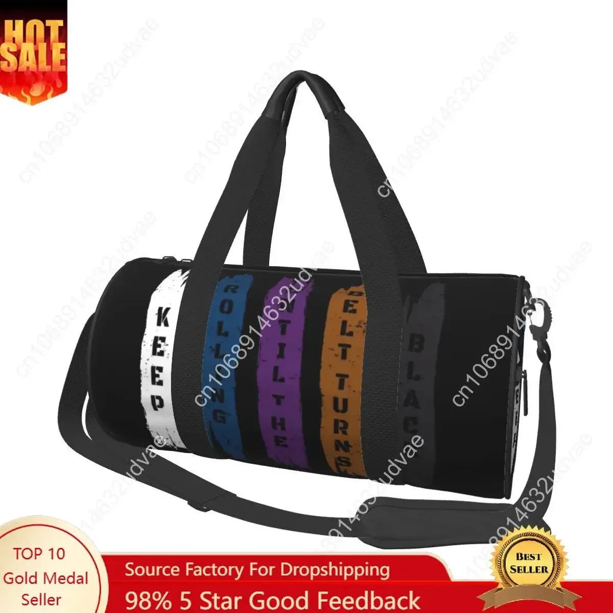 Sac de sport de Jiu-Jitsu brésilien, sac de voyage pour arts martiaux, sacs de sport pour hommes et femmes, imprimé, grande capacité, sac de fitness amusant, sacs à main en Oxford