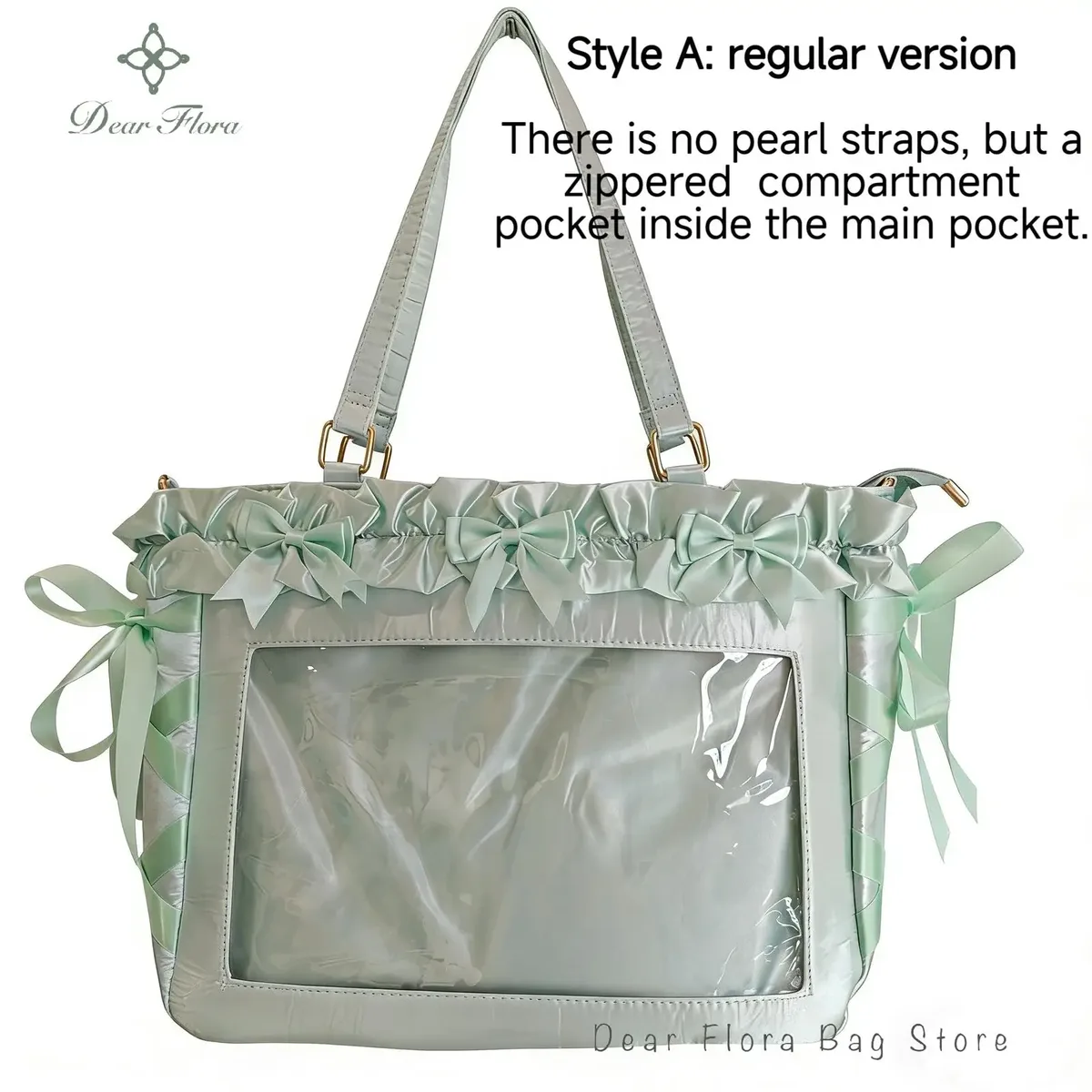 nouveau sac bandoulière y2k avec nœud en ruban, sac à bandoulière transparent grande capacité pour jeunes filles, sac à main diy, sac fourre-tout en satin pour femme