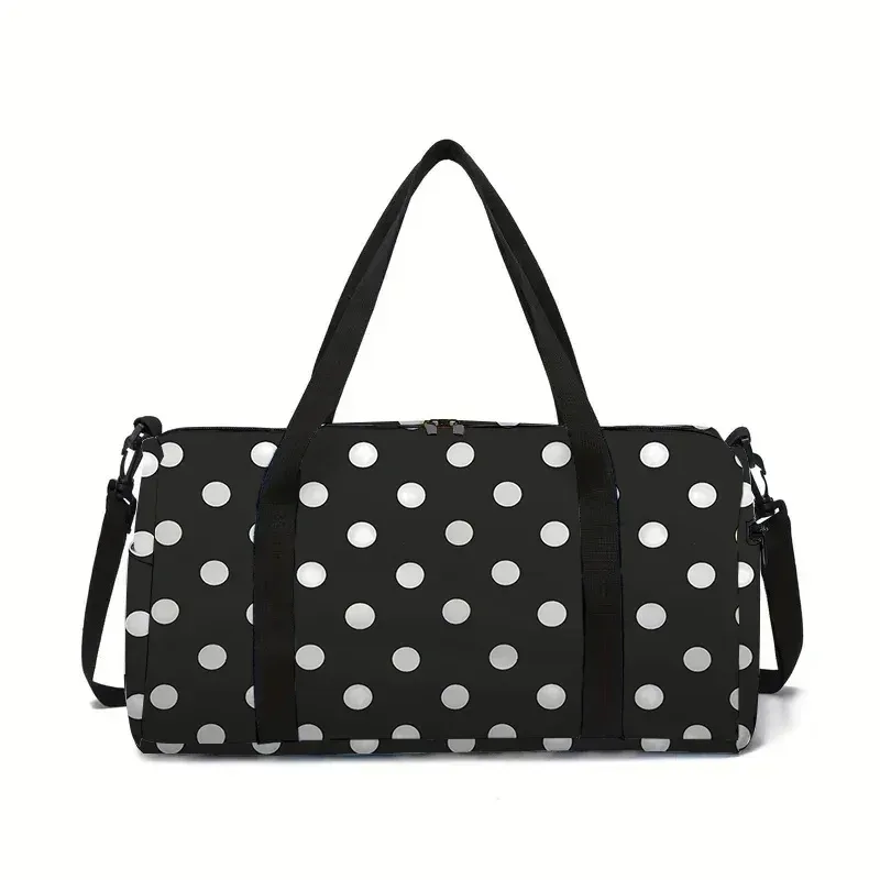 sac de voyage grande capacité blanc et noir pour garçons et filles, meilleurs cadeaux, sacs de voyage plats 2d à motif de dessin animé pour enfants