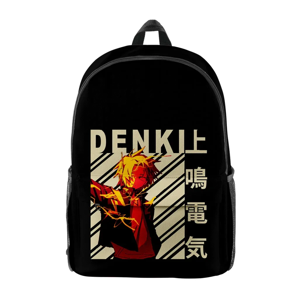 luxe populaire denki kaminari élève bookbag cahier sacs à dos impression 3d oxford imperméable garçons/filles voyage sacs à dos