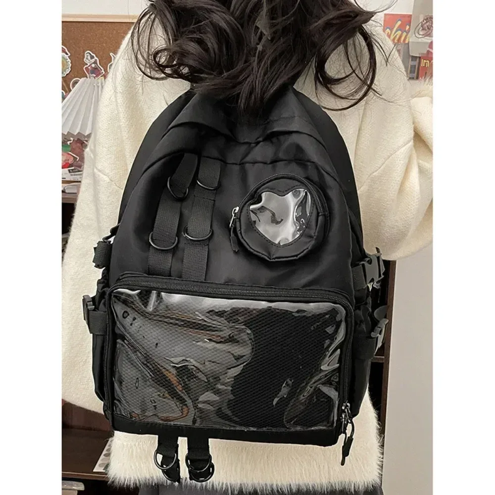 sac d'école style collage pour adolescente itabag kawaii sac à dos transparent amour coeur jk sac à dos femmes nouveau 2026 pochette d'ordinateur