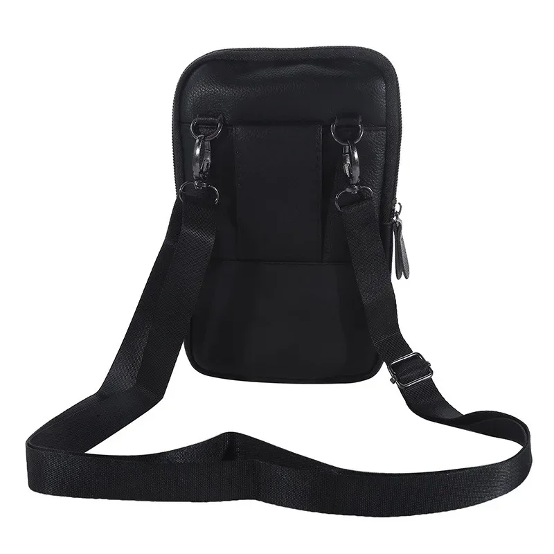 sac de taille en cuir pour hommes, sac pour téléphone portable, ceinture de sport de plein air, petit sac à bandoulière pour faire d'affaires