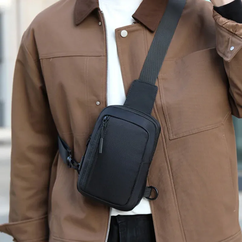 nouveau sac de poitrine de sport pour hommes, petit sac à dos adapté à un usage quotidien, sacs à bandoulière, sac messager pour téléphone portable, sac de taille pour téléphone portable