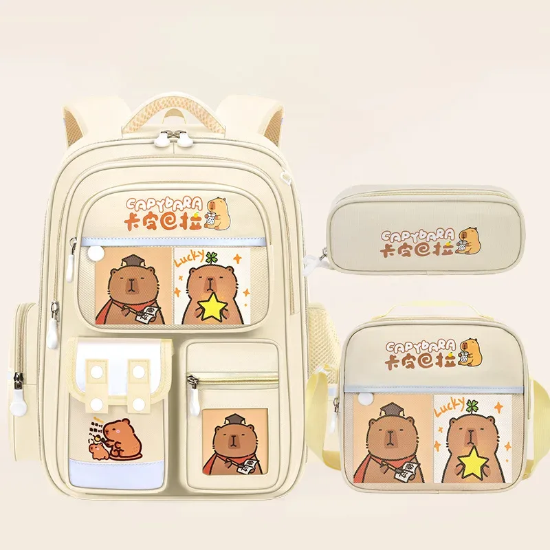 sac dos nylon astronaute étoiles bleu foncé pochette déjeuner pochette crayons sacs scolaires grande capacité préppy