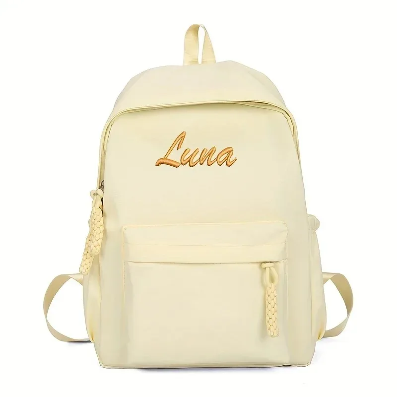 sac à dos pour enfants avec nom personnalisé – brodé, conception personnalisée, saison scolaire, grande capacité pour l'école et le cadeau