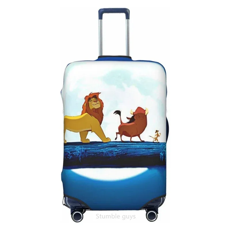 housse de bagage de voyage universelle, motif lionkings, haute élasticité, 18-32 pouces, anti-poussière, anti-rayures, lavable, protection pour valise