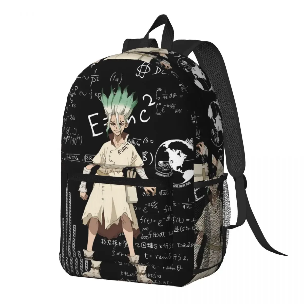 senku ishigami dr stone apan – sac à dos d'anime, sac à dos de grande capacité pour enfants, sac d'école, sacs à bandoulière pour hommes et femmes