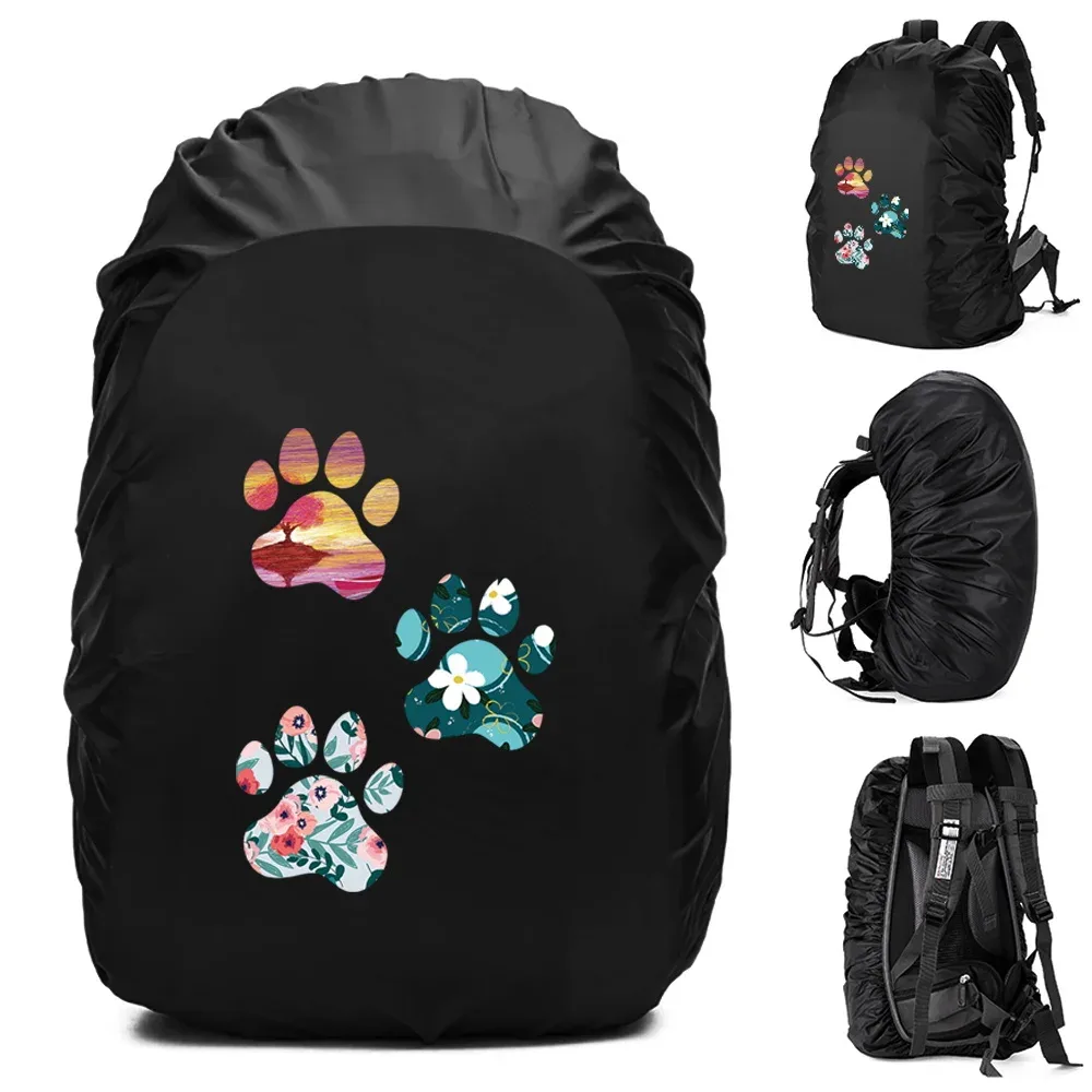 20-70l sac à dos housse de pluie housse anti-poussière pour sac arrière empreintes imprimé étanche camping randonnée sac d'escalade pour housse de pluie