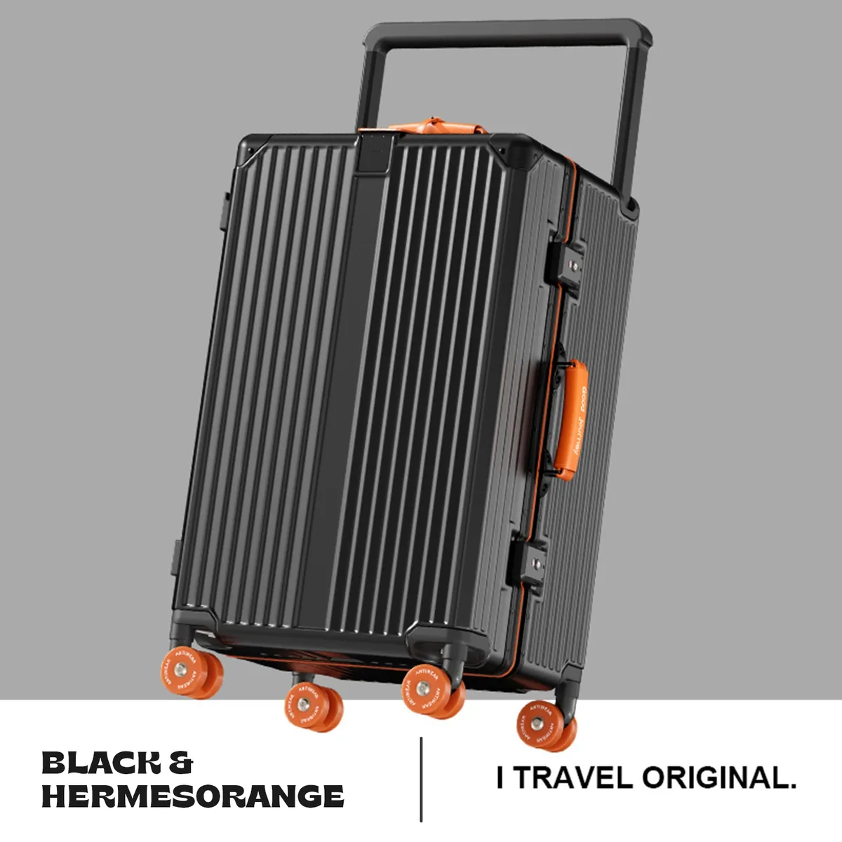 valise trolley rigide grande capacité aiweiny avec serrure tsa 3/7 séparables, roues silencieuses détachables et poignée télescopique large pour voyage