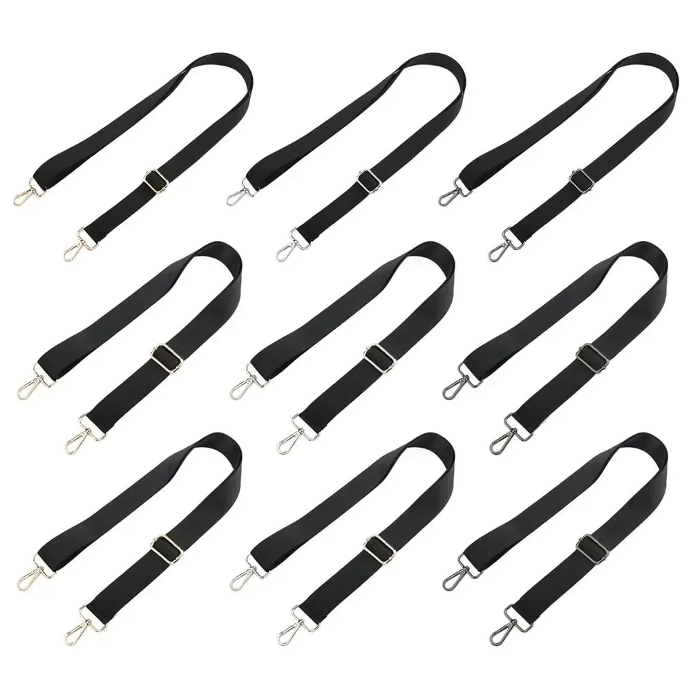 sangle de sac en nylon pour femmes et hommes, poignées de remplacement réglables, ceinture amovible, poignée de sacs de messager, ceinture de sac à main, noir, mode initiée