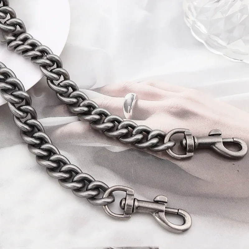 chaîne de sac en aluminium argentée et dorée, 13 mm, accessoires de remplacement pour sac à bandoulière de créateur, 120 cm