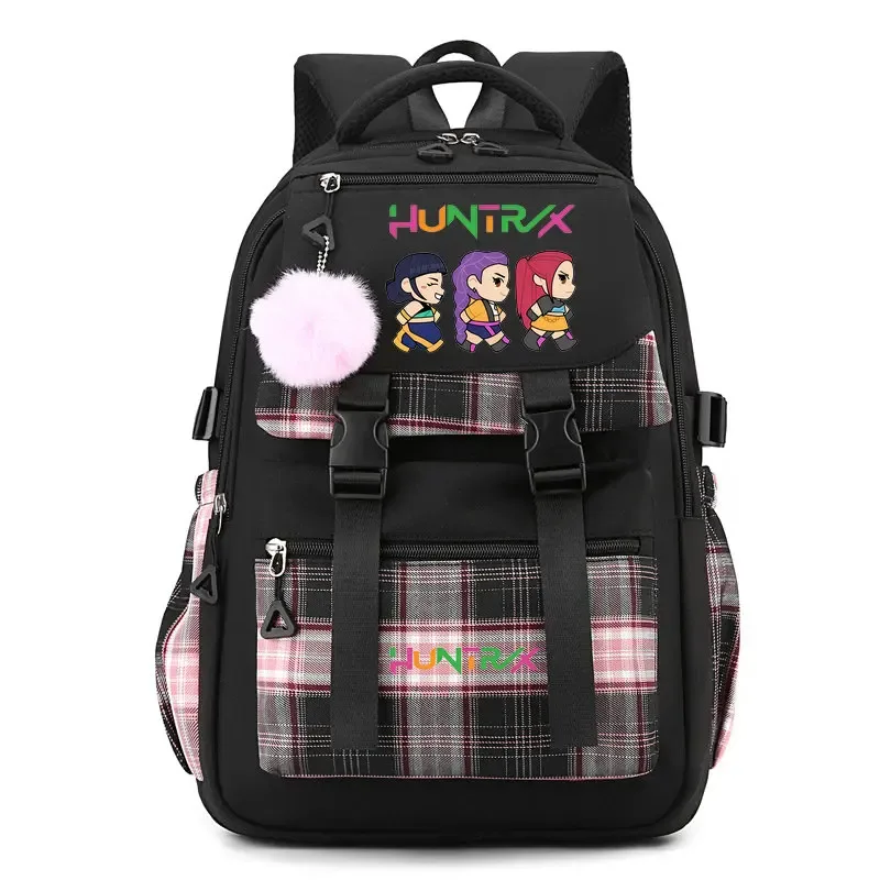 sac à dos d'étudiant k-pop demon hunters, cartable de grande capacité pour adolescents, sac à dos de voyage pour ordinateur portable pour femmes, cadeau