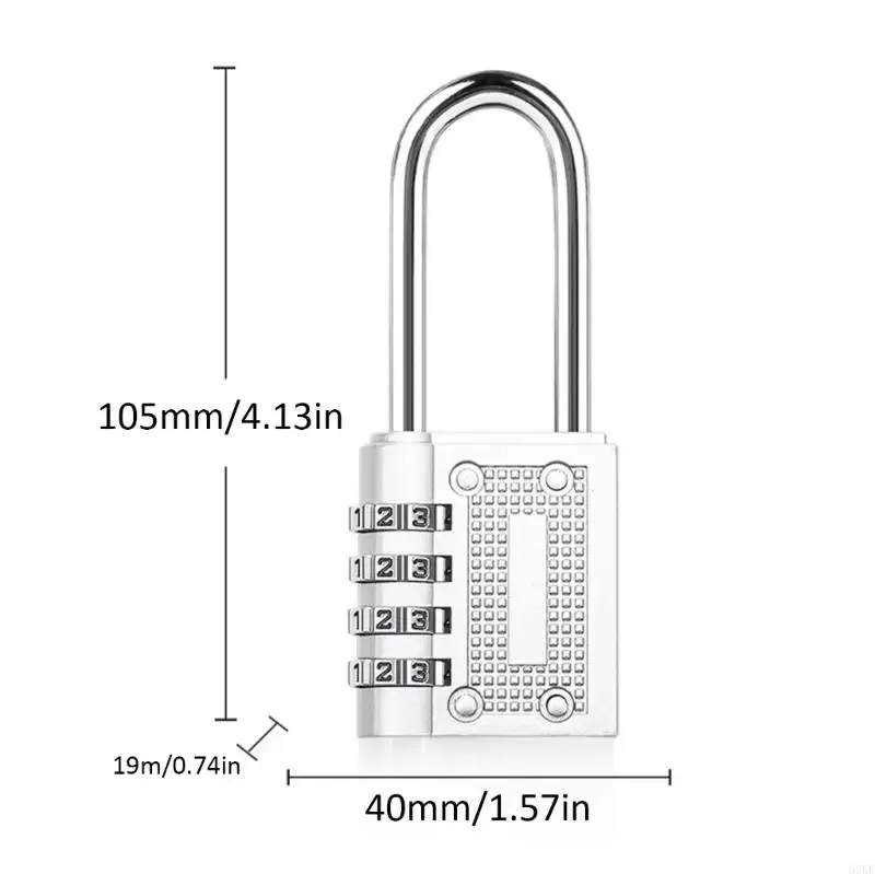 verrouillage à bagages 62ke verrouillage valise à 4 chiffres coussins sécurité small travel lock pour les boîtes à outils