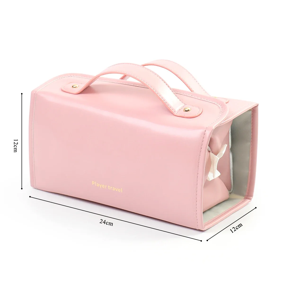 sacs à maquillage 4 en 1, sac cosmétique détachable, grande capacité, pliable, portable, sac de rangement pour cosmétiques de voyage, trousse de toilette
