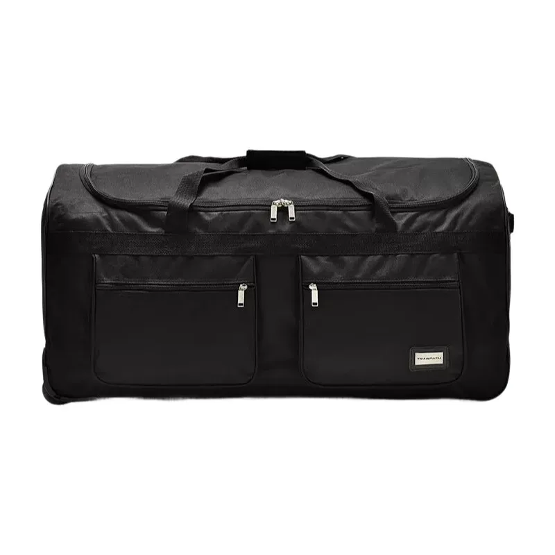 Sac de voyage Extra Large, sac polochon roulant étanche avec roulettes, poignée de traction pour bagages, valise en tissu Oxford