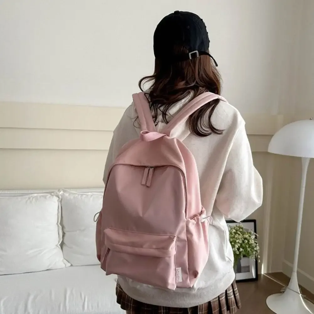 sac à dos portable de petite taille, couleur unie, style coréen, sac à main, sac à bandoulière pour étudiant, sac à dos décontracté de couleur unie pour homme